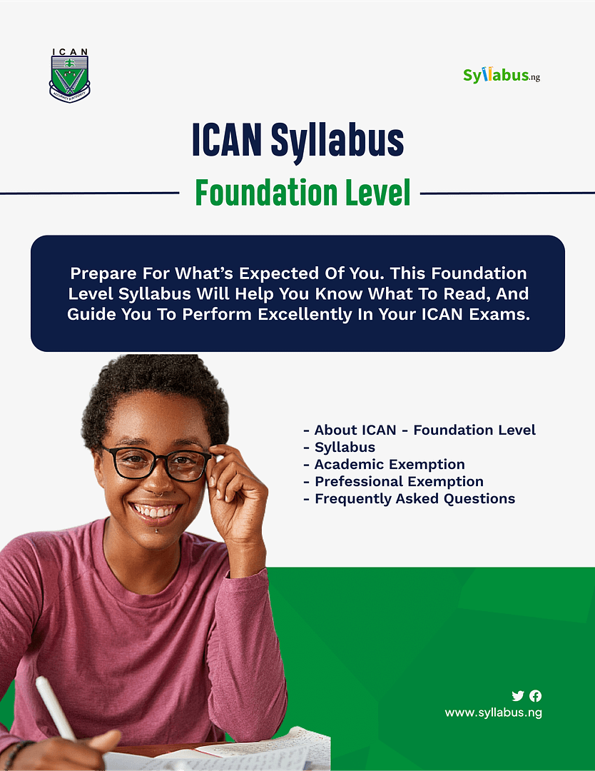 ICAN Foundation Level Syllabus | Download PDF For Free - Syllabus NG